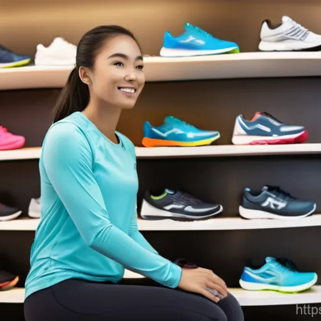 러닝 초보자를 위한 경제적 장비 추천 - **Image Prompt 1: Beginner Runner's Shoe Selection**
    A bright and clean athletic shoe store inte...